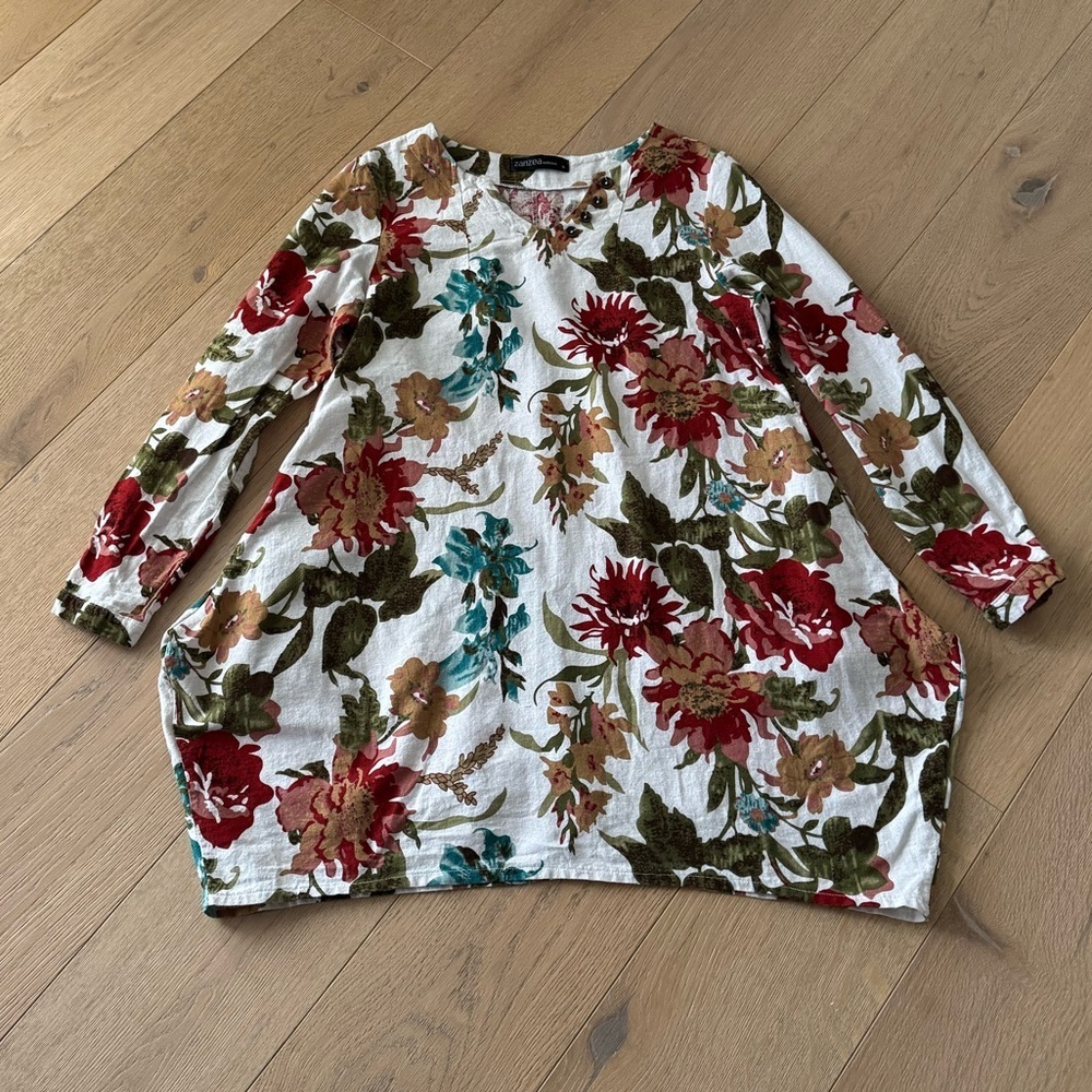 Zanzea Floral Boho Top Small